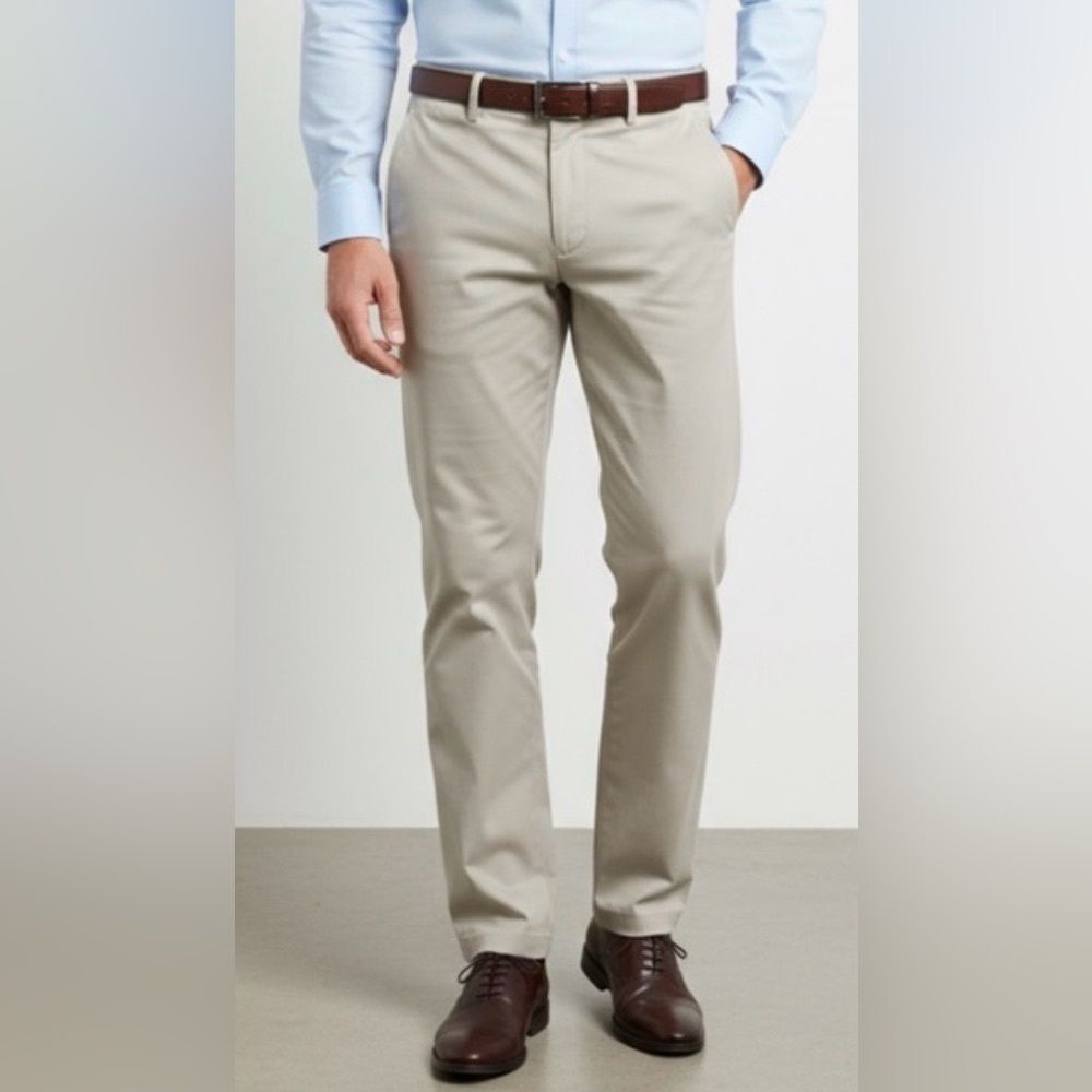 G.H. Bass & Co. Men's Light Khaki Chinos 30 x 30 dress pants semi formal